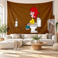 Pumuckl sienos gobelenas Namų dekoras Kabantis audinys Meno fonas Gobelenas miegamajam 150cmx200cm