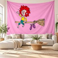 Pumuckl sienos gobelenas Namų dekoras Kabantis audinys Meno fonas Gobelenas miegamajam 180cmx230cm