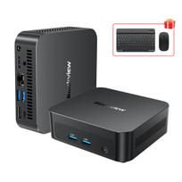Blackview MP300 Mini PC stalinis kompiuteris, Intel® Core 5 210H / 16GB RAM / 512GB SSD, juoda