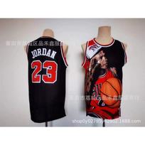 Mens Womens Chicago Bulls 23 Retro Black Basketball Jersey Premium Cotton Athletic Wear XL gray