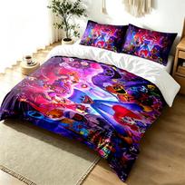 Poppy Playtime 3pc Duvet Cover Set Simple Modern Bedding Set Wrinkle Resistant Soft Fabric All Season Use a perfect gift 140cmx210cm