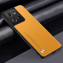 Luxury PU Leather Case For Motorola Edge 50 5G Back Cover Silicone Full Protection Phone Case For Motorola Moto Edge 50 Edge50 Motorola Edge 50 geltona