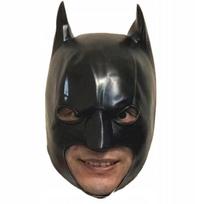 Batman Halloween Mask Black Latex Balaclava Disguise Gloss