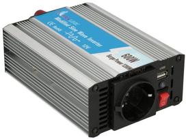 Įtampos keitiklis Extralink OPIM-600W, plieno sp., 230 V