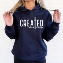 Sukurtas su tikslu Hoodie Tikėjimo Hoodie Biblijos posakis su gobtuvu Unisex ilgomis rankovėmis Puloveris Krikščioniškas Hoodie Viršutiniai drabužiai M tamsiai mėlyna spalva