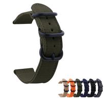 Juoda sagtelė NATO dviejų dalių nailoninis laikrodžio dirželis, ilgas ir trumpas, matinis smėliuotas, 18-24 mm Orange 18mm - Black Buckle black