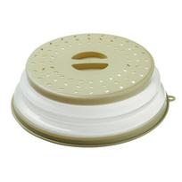 Microwave Splatter Cover with Handle Foldable Vented Lid with Hook Hole Splatter Guard for Plate Dish Bowl AVE