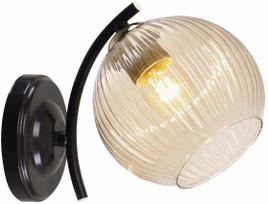 Šviestuvas sieninis Candellux Lighting Manon 21-51820, E27, 1 x 40 W, gintaro sp. / juoda sp.
