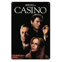 Casino Movie Metal Poster - Collectable Tin Sign - Size: 20x30cm sign 20x30cm（7.8x11.8inch） gray