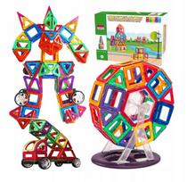 Magnetinių kaladėlių rinkinys click4TOYS, 76 vnt., vaikams nuo 3 metų