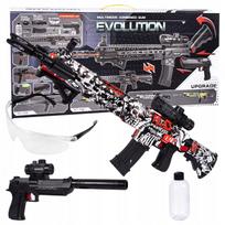click4TOYS automatinis elektrinis žaislinis ginklas 2 viename, įkraunamas, su lazeriniu taikikliu ir 3000 vnt. gelinių rutuliukų