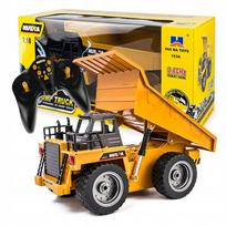 Nuotoliniu būdu valdomas savivartis click4TOYS, 1:18, su LED ir 4 varomaisiais ratais