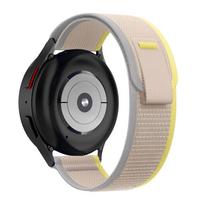Nailono dirželis Samsung Galaxy Watch 7 Ultra 47mm 7 6 5 40/44mm Minkštas juostelės laikrodis3 45mm/Gear S3 Classic 20mm 22mm Apyrankė Correa 1PCS 22mm gray