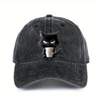 Cute cat printed baseball cap is a must-have for daily leisure, outdoor travel, and sun shading juoda