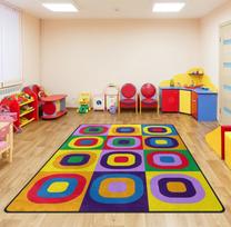 Vaikų žaidimų kilimas su medžio kelmo ir žolės dizainu Neslystantis edukacinis grindų kilimas mažylio miegamajam, žaidimų kambariui, svetainei 50x80cm white