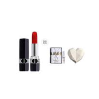 DIOR Lipstick 999 Velvet (Formal Wear) comes with Eau de Liberty Experience Fragrance - White Angel mėlyna