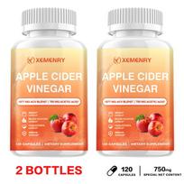 Premium apple cider vinegar capsules, each containing 1877 mg, gentle and easily absorbed, suitable for both men and women. 120*1