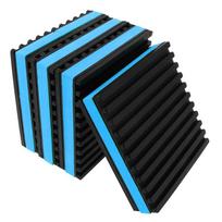 4pcs Rubber Anti-Vibration Pad for HVAC / Air Compressor / Washer and Dryer / Air Conditioner Units 4 Pcs blue