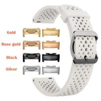 Classic Band Suitable for Fitbit Charge 6 Breathable Soft Silicone Wristband for Charge 5/Charge6 Sport Waterproof Strap Correa Connector-Rose gold&Charge 5 6 white