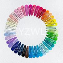10/30PCS Set 66 Colors Girls Cute Colorful Waterdrop Shape Hairpins Sweet Hair Ornament Clip Barrettes Hair Accessories 20PCS pink