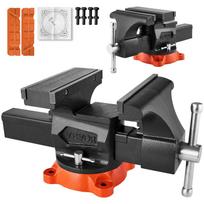 VEVOR Bench Vise, 203 mm(8 ) Jaw Width, 203 mm(8 ) Max Jaw Opening Multipurpose Vise with 360 degreesSwivel Locking Base 45.5 x 20.5 x 22 cm