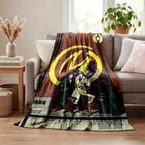 Blake and Mortimer blanket Flannel Blanket Soft Cozy Plush Throw for Sofa Bed Lightweight Home Decor 80cmx120cm gray