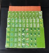 Luxury American Mahjong Set 160 Tiles, 4-Layer Acrylic Portable Mah Jongg, Home Party Game For Adults Family Gift brown
