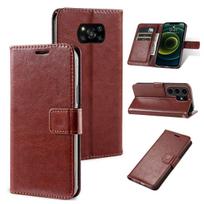 Phone Case for Xiaomi POCO X3 Pro,X3 NFC Retro Grain Leather Flip Wallet Retro Grain Leather Flip Wallet POCO X3 NFC ruda