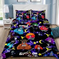 Game Gorilla Tag Bedding Set Single Twin Full Queen King Size Bed Set Aldult Kid Bedroom Duvetcover Sets Bed Sheet Set EU Single 135*200cm/53x79in 3pcs gray