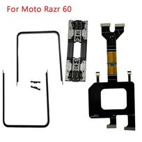 A+++ Middle Frame Bezel Replace Motherboard Flex Hinge For Motorola Razr 60 XT2553/Razr 60 Ultra XT2551 LCD Screen Phone Repair Set G