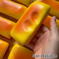 Sviestinis minkštukas Imitacinis pyragėlis minkštukas Braškinis sviestinis papuošalas Sensorinis žaisliukas minkštukas Lėtai atšokantis Streso mažinimo papuošalas
