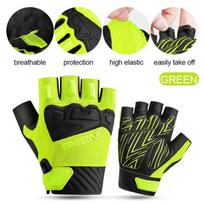 2024 New Arrival MTB Bike Gloves Summer Half Finger Cycling Gloves For Men Women Breathable Sport Bicycle Gloves MH010 XL žalia