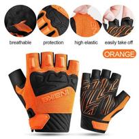2024 New Arrival MTB Bike Gloves Summer Half Finger Cycling Gloves For Men Women Breathable Sport Bicycle Gloves MH010 XXL oranžinė