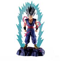 18cm Anime Dragon Ball Z Figure HISTORY BOX Son Goku Jr. BEAST Action Figures Pvc Statue Desktop Collection Model Toys Gifts blue
