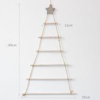 Christmas Tree Wall Hanging Wooden Ornament Advent Calendar Decor Ladder Decoration For Warm Festive balta