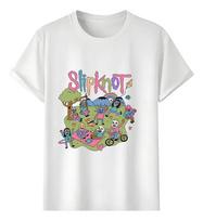 Tshirt Muscle Freaks Slipknot Estilo Picnic Band Camiseta XXXL balta