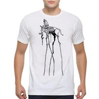 Space Elephant by Salvador Dali T-Shirt, Men's Women's Sizes (dmm-093) L white