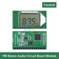 87-108MHZ Digital FM Receiver Module Radio Transmitter Wireless Microphone Stereo Board Digital Noise Reduction LCD Display 2pcs