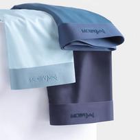 MiiOW 3vnt Sexy Seamless Boxer Vyriški apatiniai Ledo Šilko Grafenas Antibakteriniai Bokseriai Apatiniai Kelnaitės Kelnaitės Apatiniai lagaminai L-5XL XXXL gray