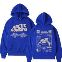 Retro Arctic Monkeys Muzikos Turo Dvipusis Spaudas Džemperiai Vyrams Moterims Džemperis Didelio Dydžio Y2K Džemperis Gatvės Drabužiai 3XL blue