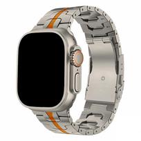 Titano apyrankė Apple Watch Ultra 3 2 1 49mm Series 10 11 46mm Apyrankė Vyriška Metalinė juosta Iwatch 9 8 7 6 5 4 SE3 44mm 45mm 45mm gray