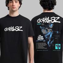 Gorillaz Band Print T Shirt Men's Oversized Y2k Streetwear Short Sleeve Summer Cotton Fashion Casual Loose Female Male Clothing S balta