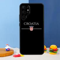 Croatia Passport Flag Phone Case For Samsung Galaxy S25 S24 Ultra S9 S10 S20 S22 S21 S23 Plus S24 FE Cover Coque Galaxy S25 black