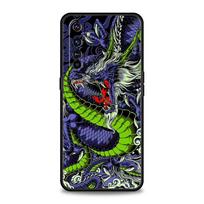 Dragon Phone Case For Realme 12 11 10 6 7 9 Pro Plus 8 5G C35 8i 9i GT2 GT3 GT5 GT Neo 2 3 5 Black Cover Soft Shell Realme GT Neo 5 black