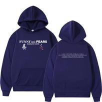 Juokingas albumas „Little Fears“ Damiano David Pasaulinės Ekskursijos Hoodis Vyrams Moterims Megztinis Žieminis Laisvalaikio Megztinis su Gobtuvu M white