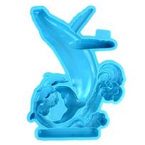 Little Dolphin Ornament Crafts Silicone Mold Epoxy Jewelry Mold Resin Casting Pendant Mold Suitable for Diy Crafts 1 mėlyna