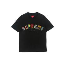 Supreme SS19 Miesto Arkos Marškinėliai Juodi Siuvinėtas Logotipas Trumpomis Rankovėmis Unisex Vyriški SUP-SS19-476 M black