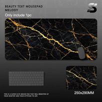 XXL Marble texture Large Gaming Mouse Pad NonSlip Rubber Base Stitched Edges Desk Mat Keyboard For Gamer Office Laptop Desktop 300x800x2mm black