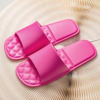 Portable Travel Folding Slippers: Non-slip, Odor-resistant EVA, Ideal for Women & Men on Business Trips, Hotels, Vacations, Bathrooms, & Showers. M (39-41) rožinė raudona spalva