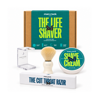 Men Rock Ultimate Shaving Gift Set Sicilian Lime Skutimosi rinkinys su vienašmeniu skustuvu, 1vnt